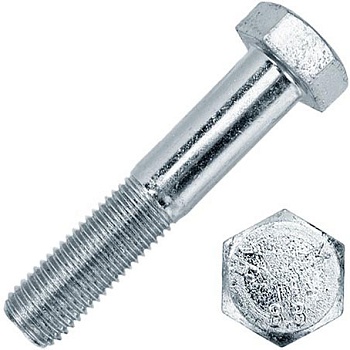 Болт шестигранный М30х280 мм DIN 931 класс прочности 8.8 оцинкованная сталь