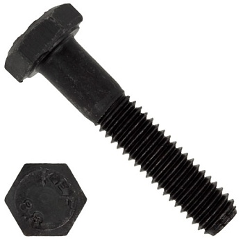 Болт шестигранный М30х280 мм DIN 931 класс прочности 8.8